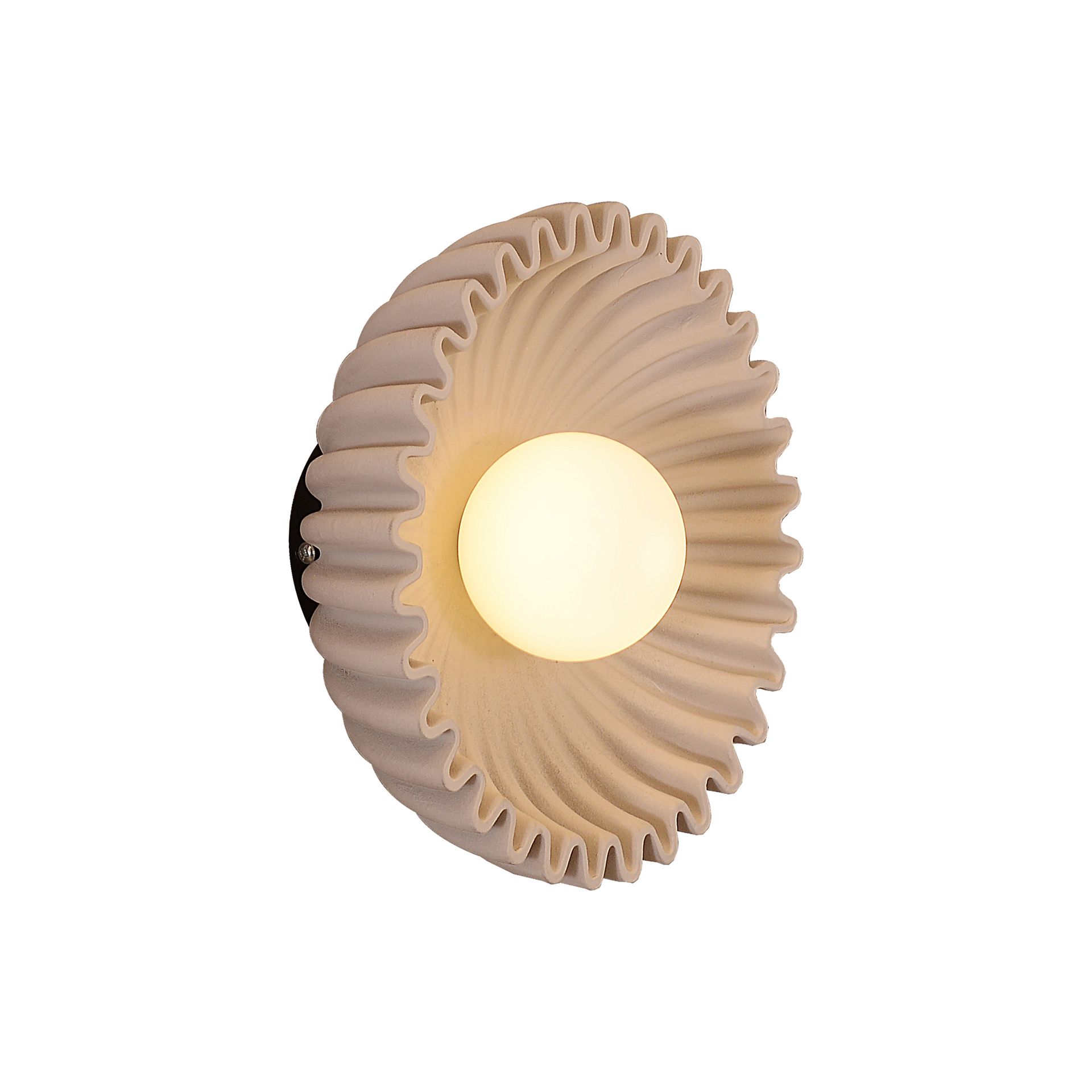 Livspace Reef Wall Light | Beige + White