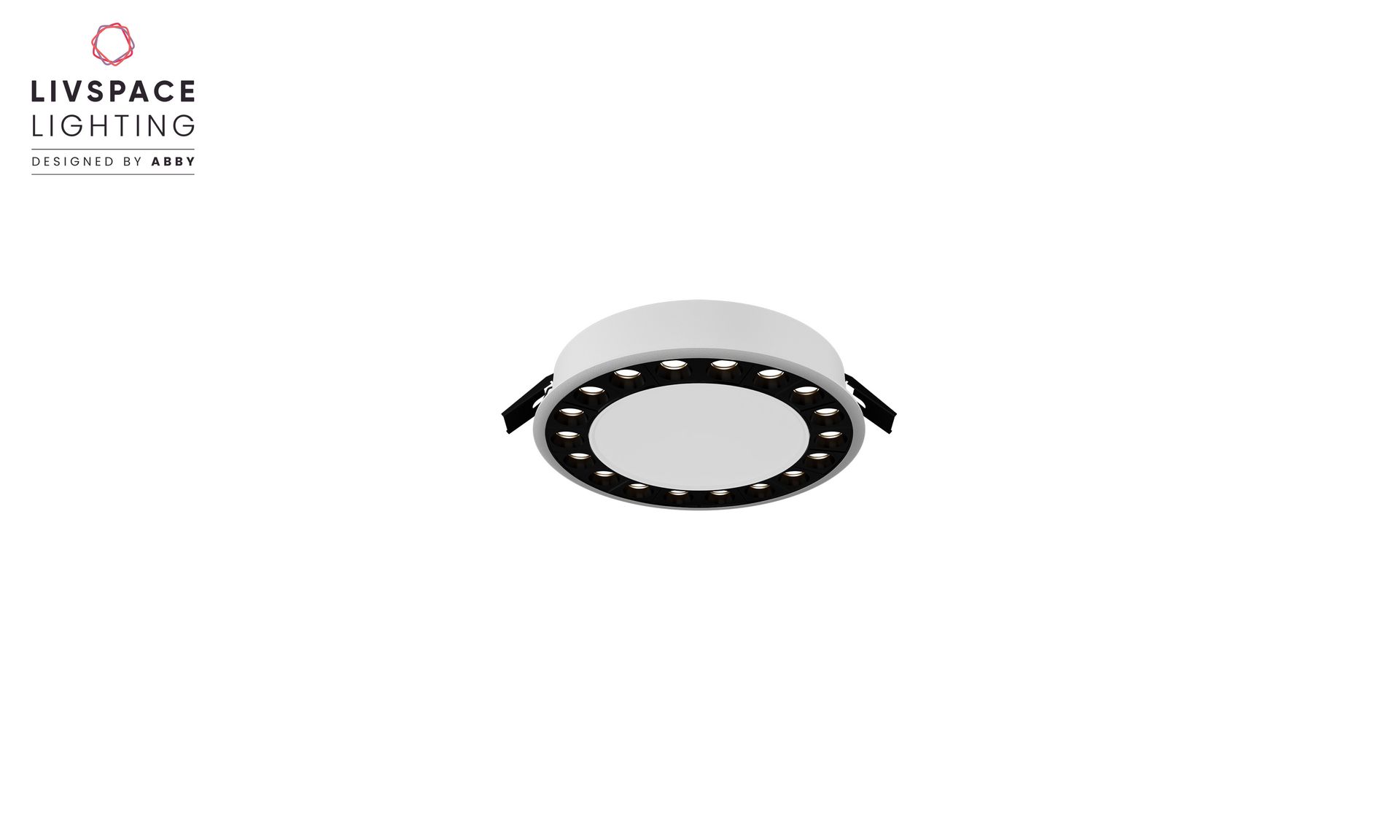 Livspace Snap Dark 18 Recess Spotlight - 20w Neutral White | White