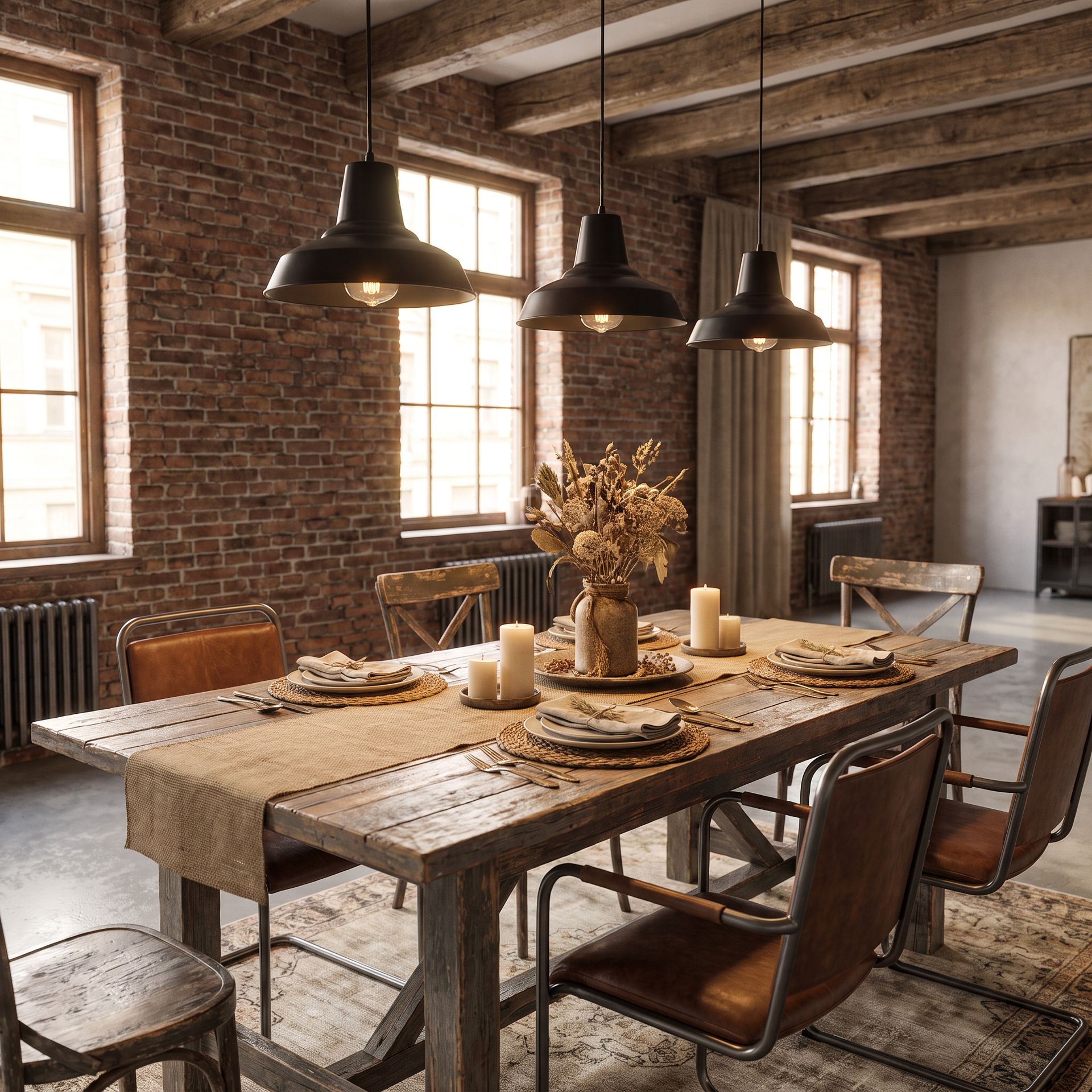 Livspace Stellar Opi Black Metal Pendant Light | Black