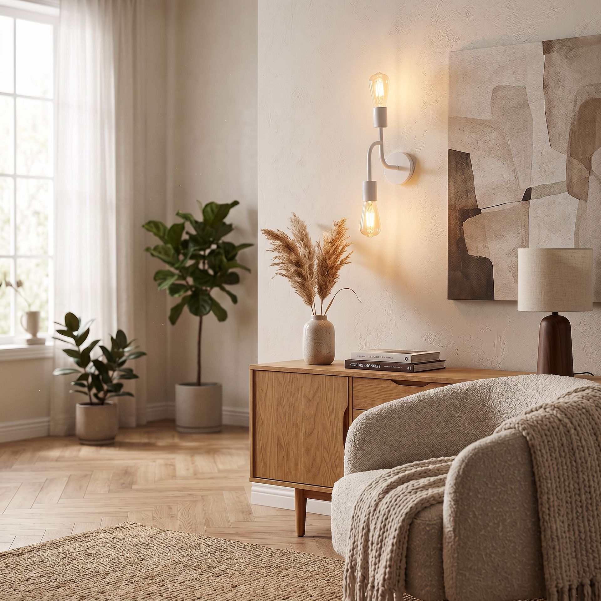 Livspace Uniqualy White Metal Novelty Wall Light | White