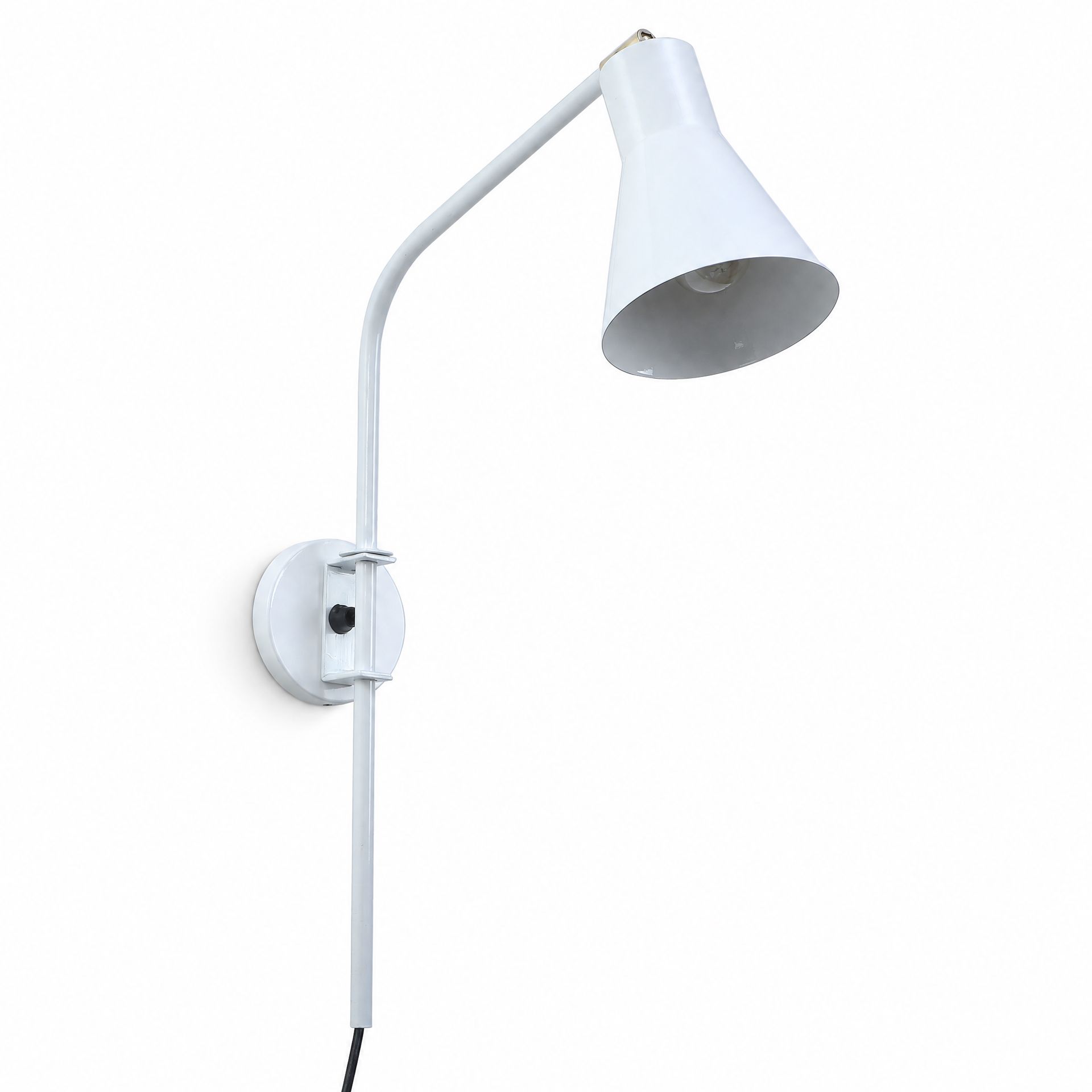 Livspace Victoria White Metal Wall Light | White