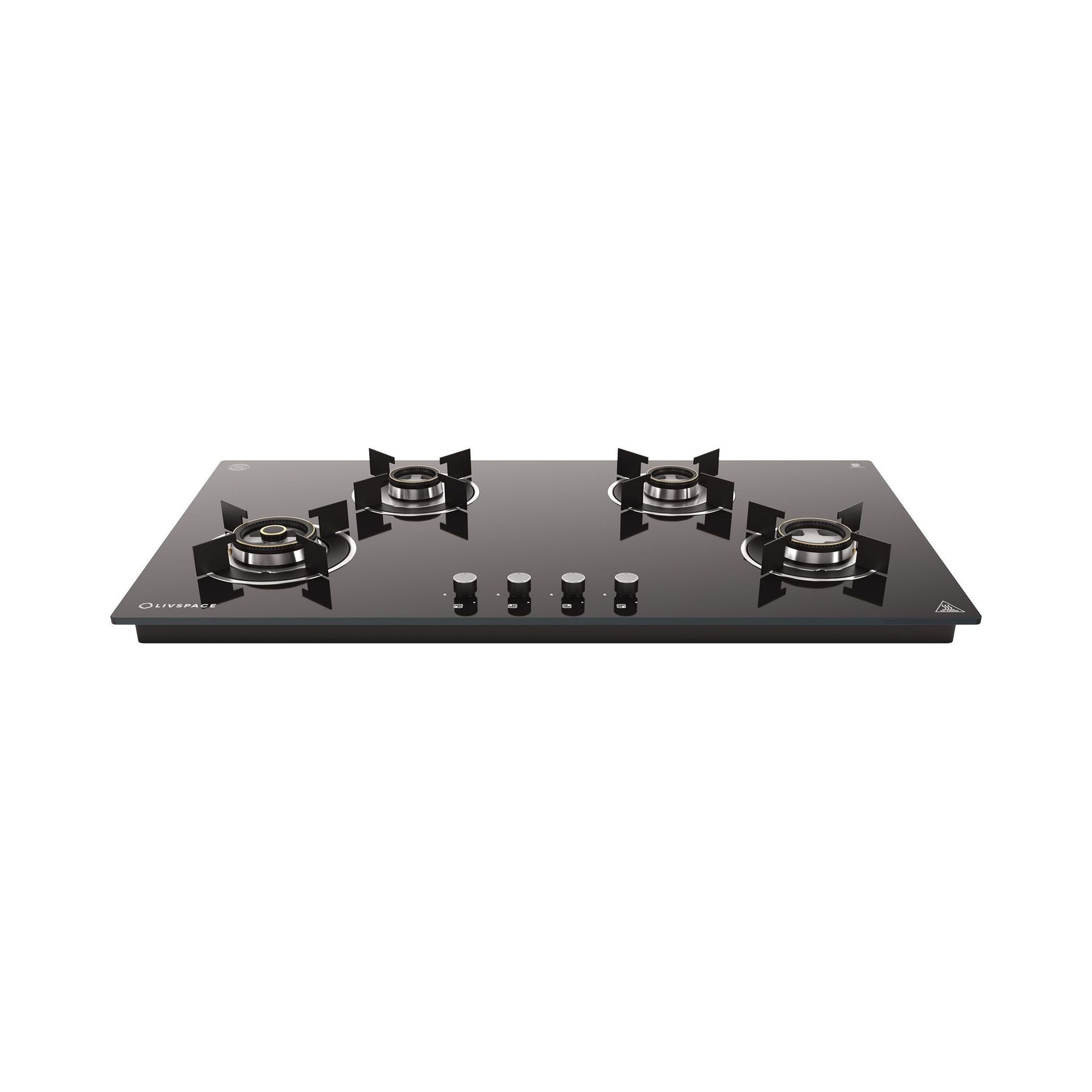 Optima Gloss 4-burner Brass Hob | Auto Ignition - 90 cm