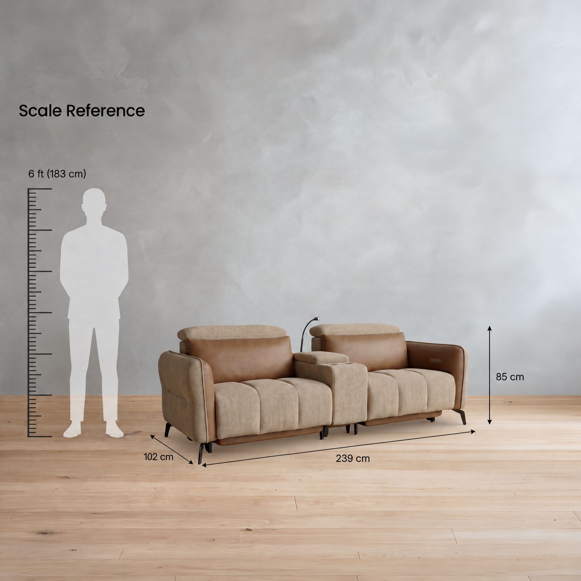 Theodere Recliner with Smart Console