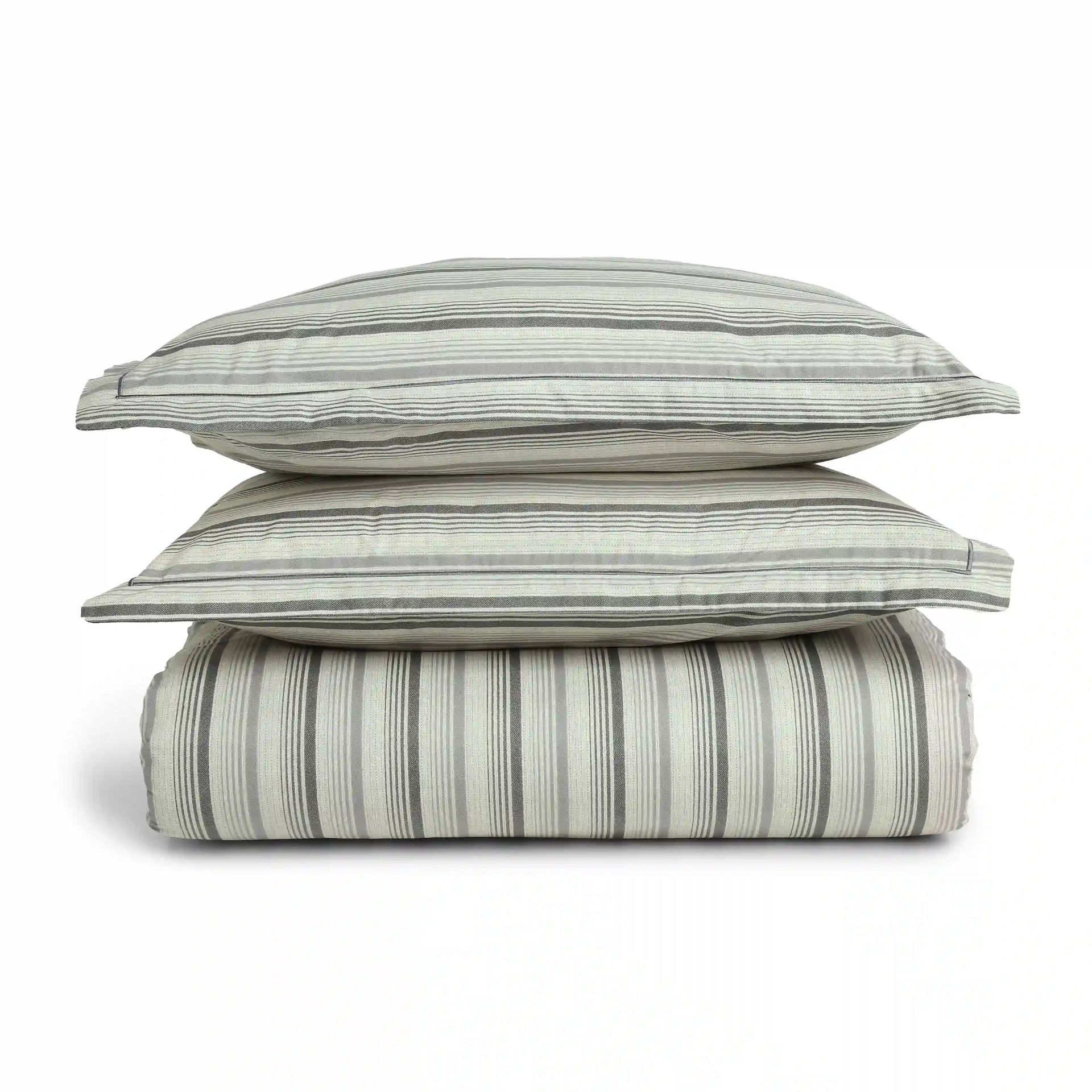Geometric 200 TC Cotton Black & White Double Bedsheet Set | Threadscapes