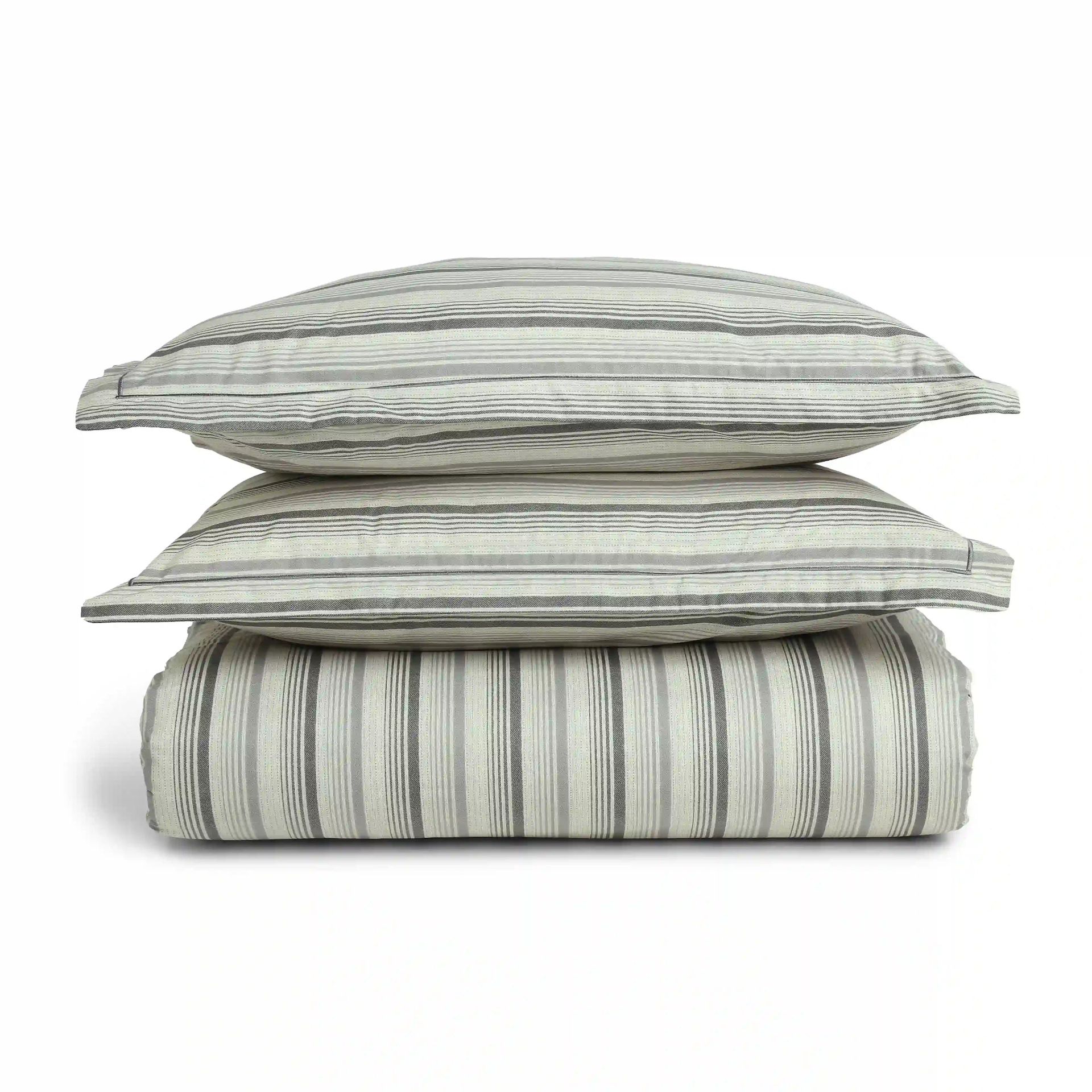 Geometric 200 TC Cotton Black & White King Fitted Sheet Set | Threadscapes