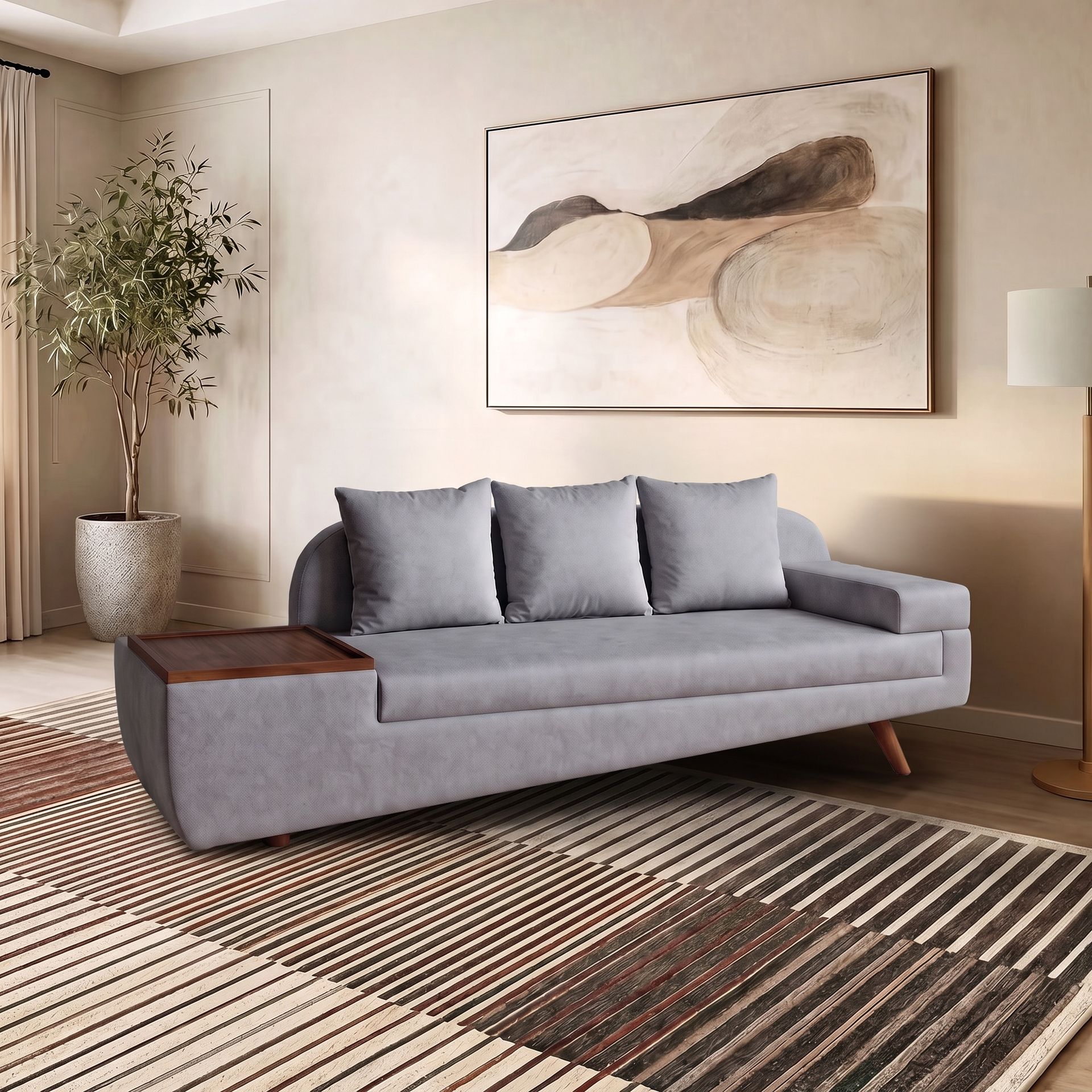 Wedge Sofa with Left Arm