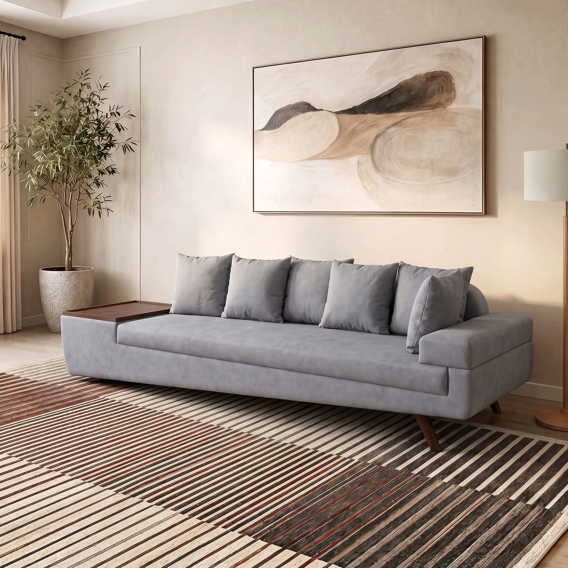 Wedge Sofa with Left Arm