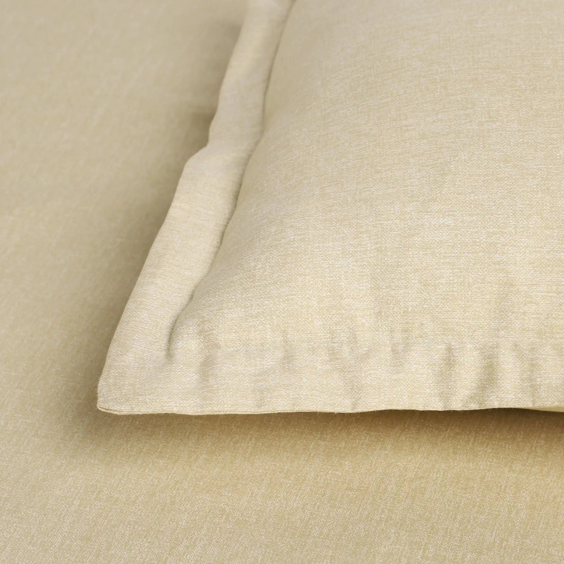 Textured 250 TC 100% Cotton Beige Super King Bedsheet Set | Yutori