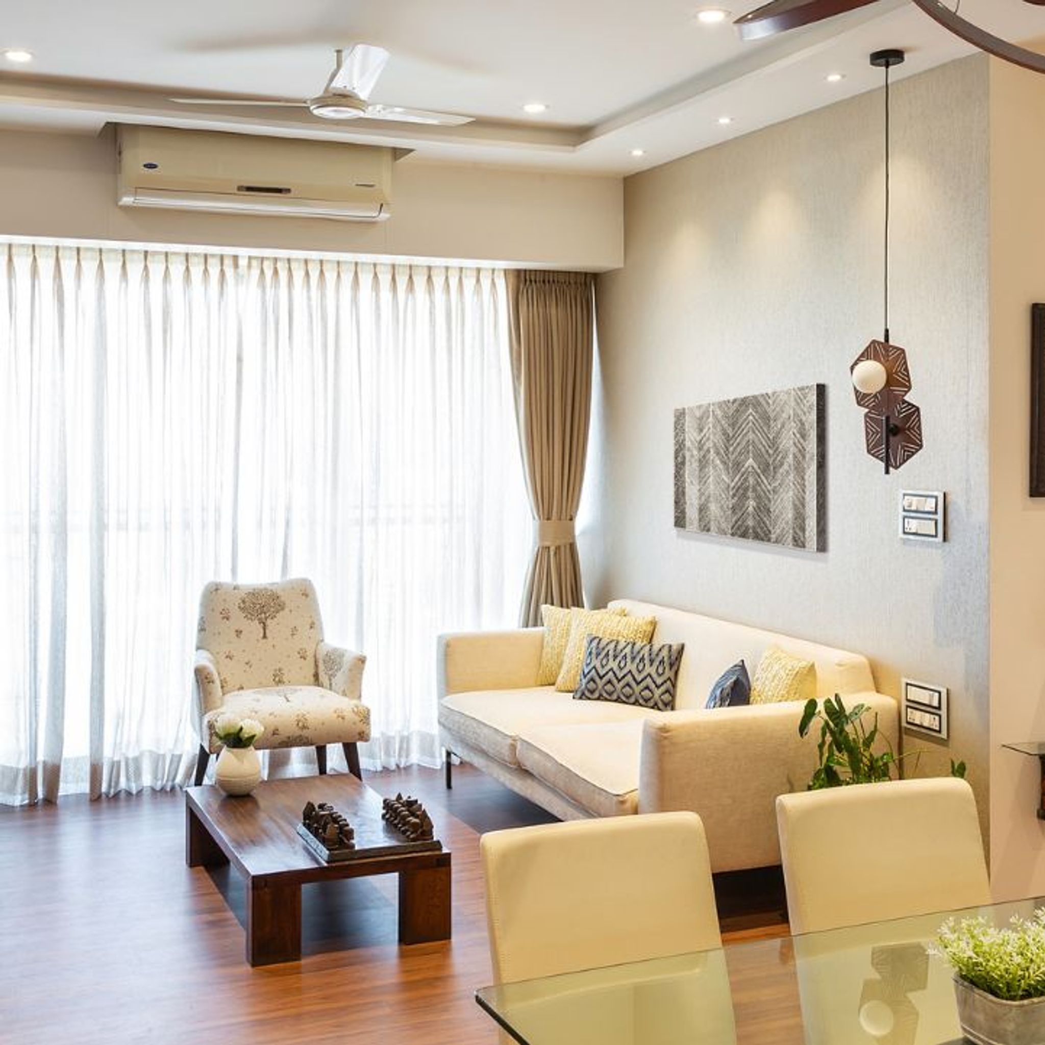 Textured Accent Wall Colour For Living Rooms | Livspace