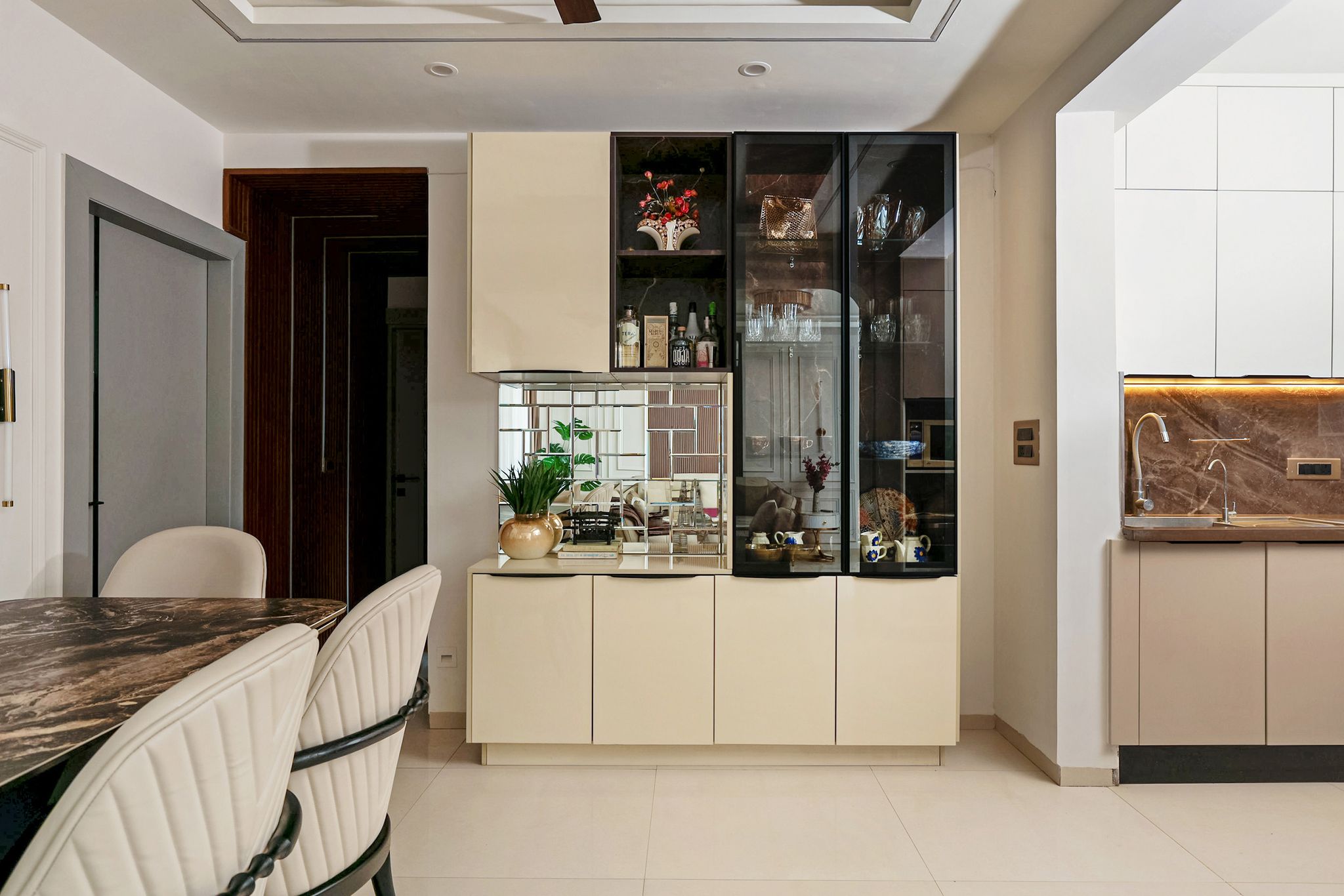 Contemporary 4BHK Apartment Interiors in Gurugram for budget 30+ Lakhs ...