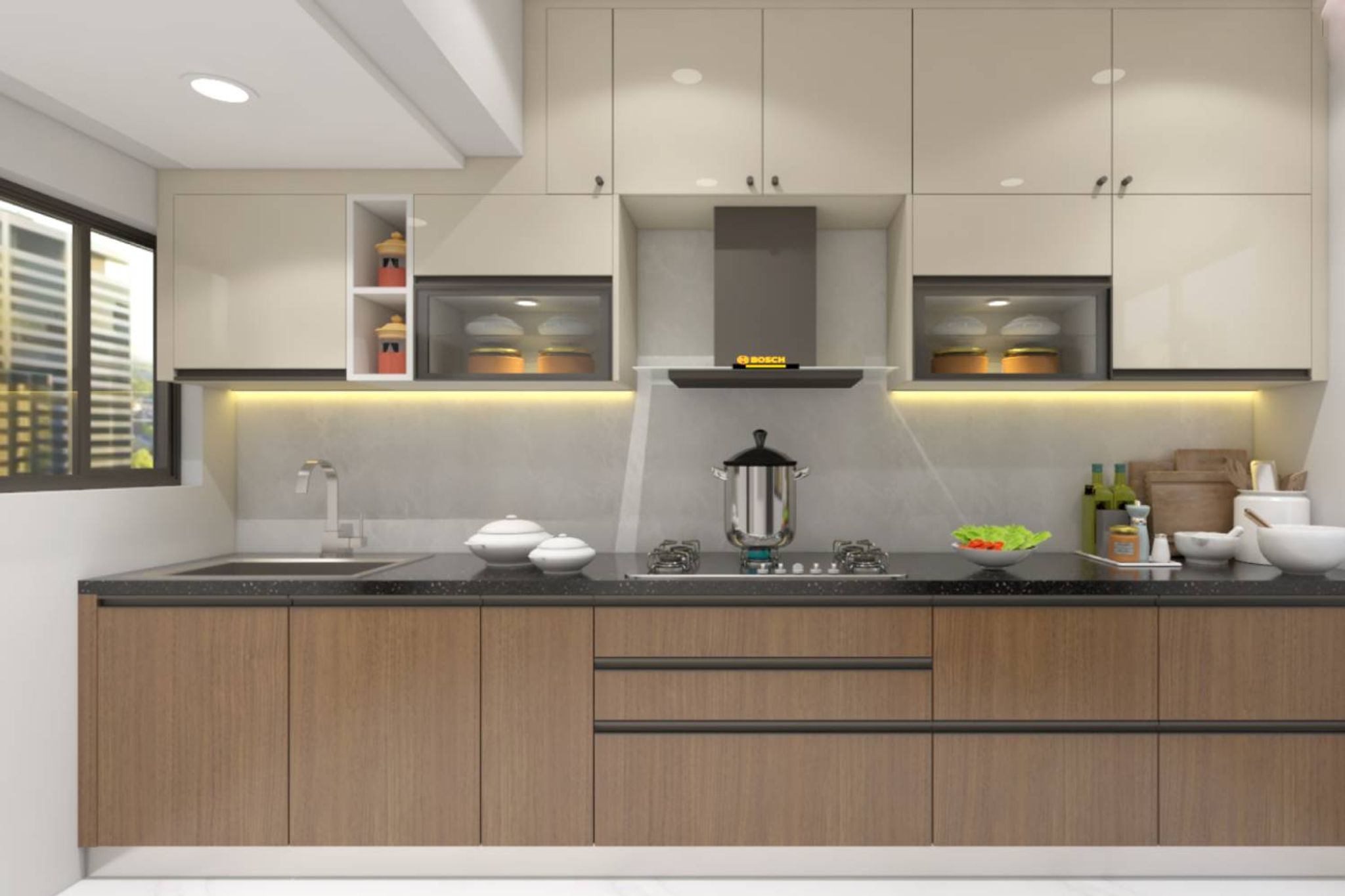 Cabut Cabin Dry Lined Modern Kitchen Cabinet Designs