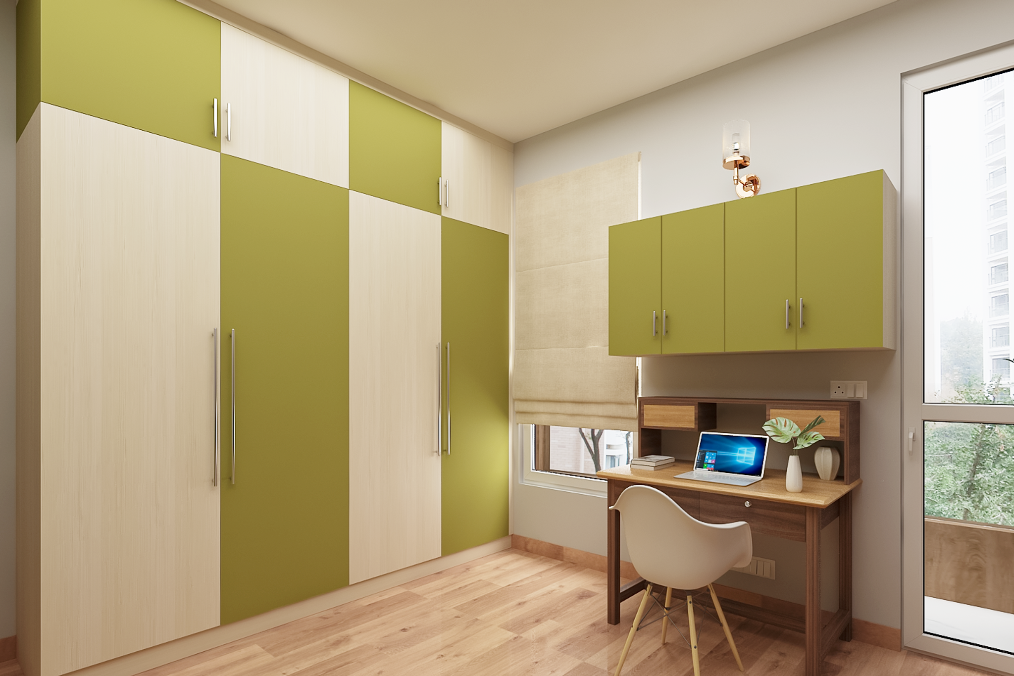 Modern Wardrobe Design With Elegant Colours | Livspace