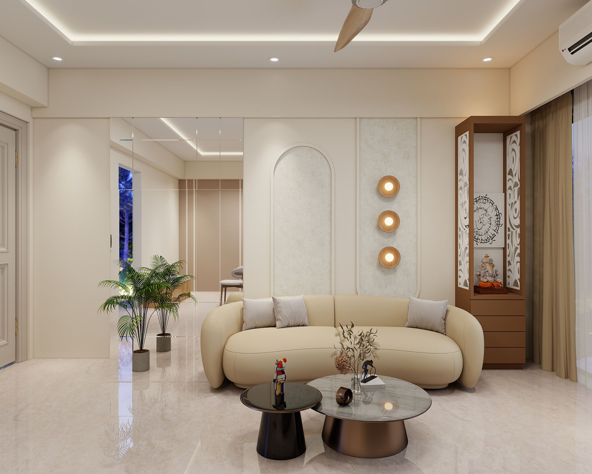 Rectangular Gypsum Minimal Single Layer False Ceiling Design With Cove Rectangular Gypsum Minimal Single Layer False Ceiling Design With Cove