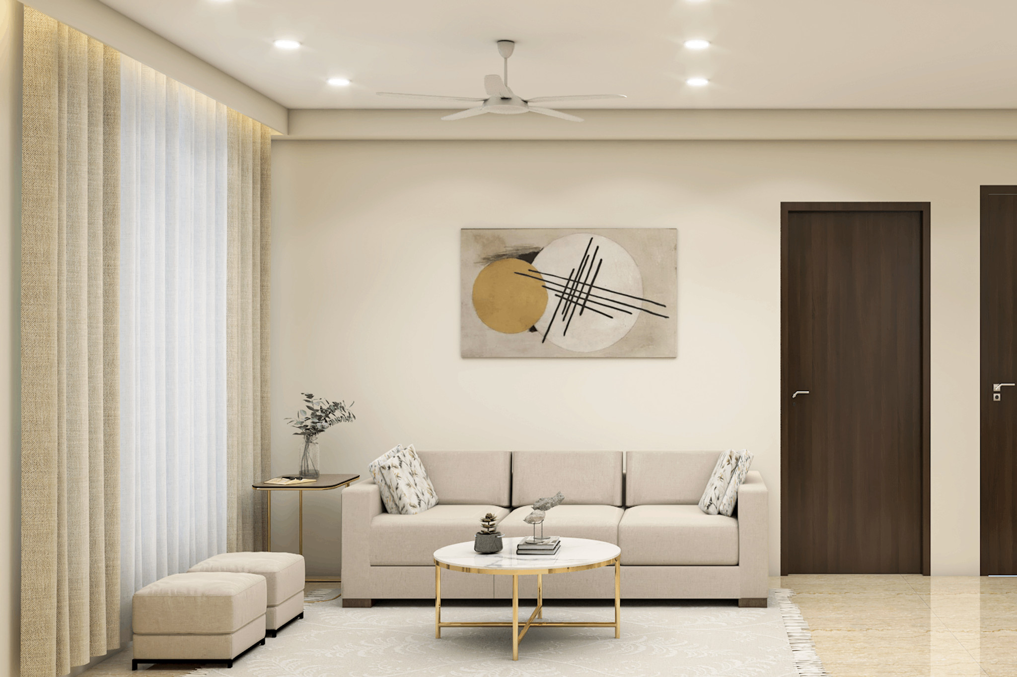 Curated visual reference: Picture Idea: Contemporary Spacious Low Maintenance Living Room Design
