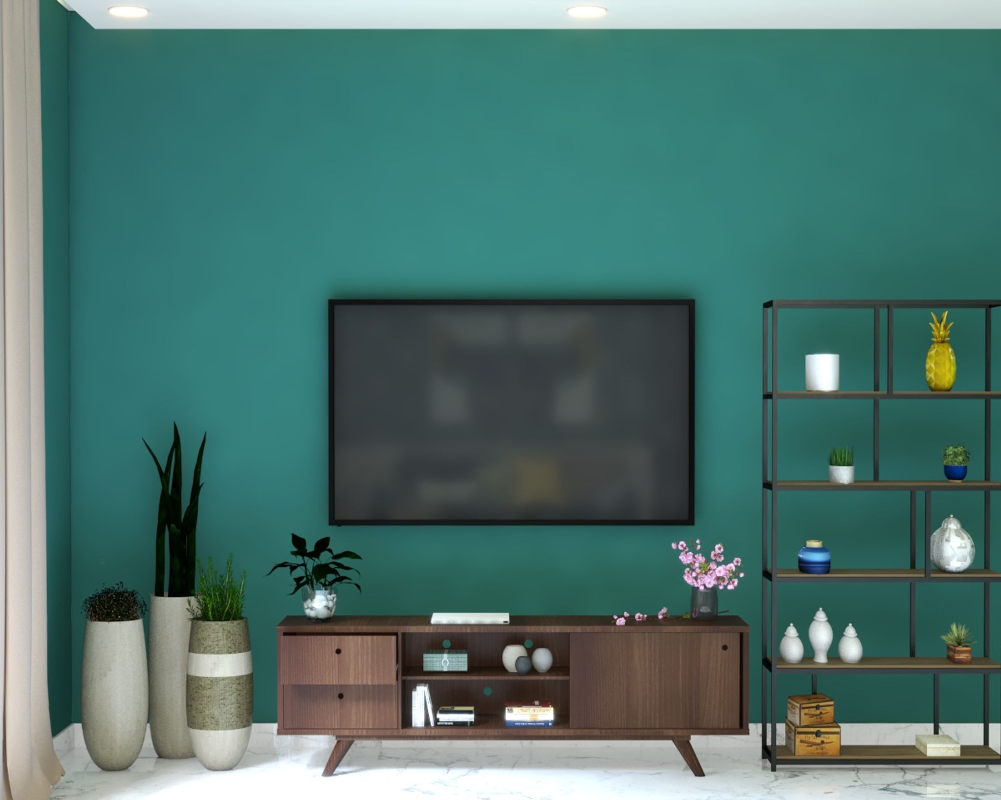 Tv Rack Modurn Modern TV Unit Design With Metallic Rack And Sturdy Wooden Console Unit ...