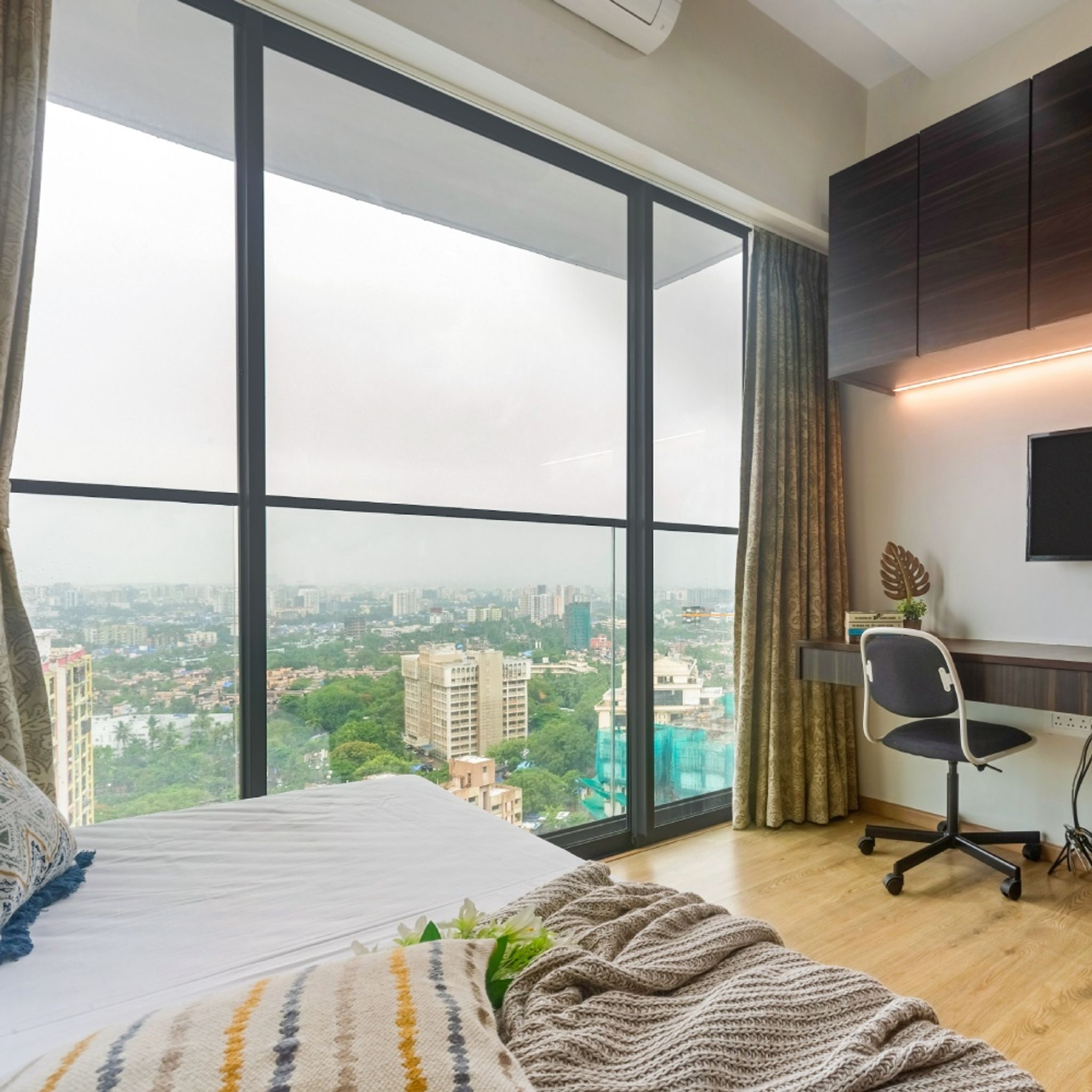 Large Swing Window Design For Bedrooms And Living Rooms | Livspace