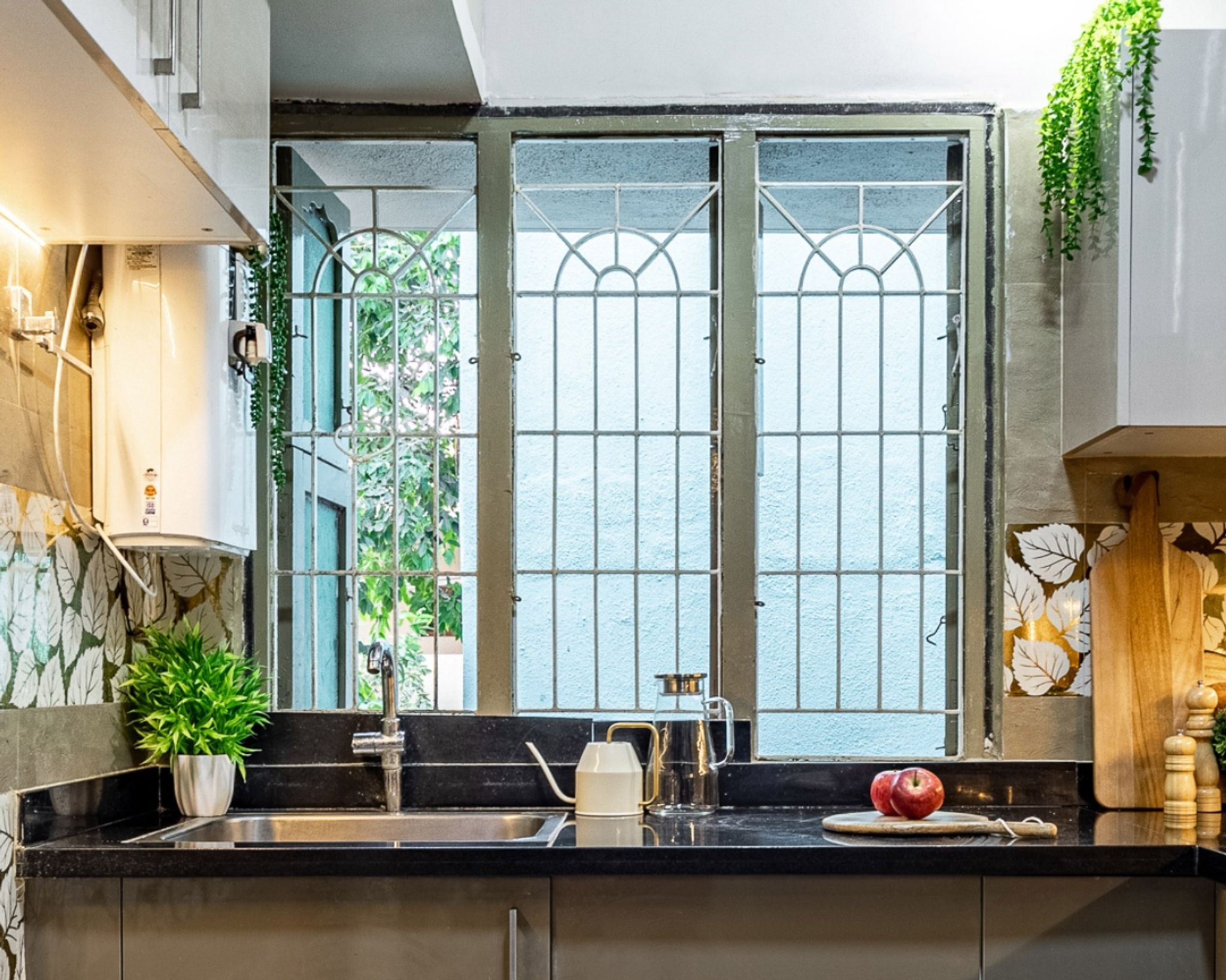 Silver Color Window Versatile Silver Window Design For Kitchens | Livspace
