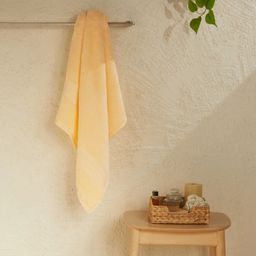 Solid Dyed 475 GSM 100% Cotton Buttercream Bath Towel | Paleto