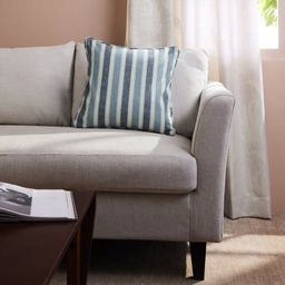 Geometric Cotton Blend Blue Mirage Cushion Cover | Espricia