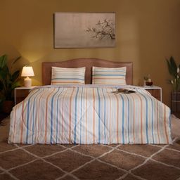 Geometric 120 GSM 100% Cotton Multicolour Double Comforter | Threadscapes