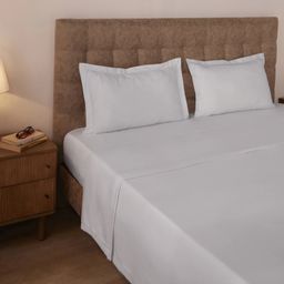 Solid Dyed 144 GSM 100% Cotton White Double Dohar | Paleto