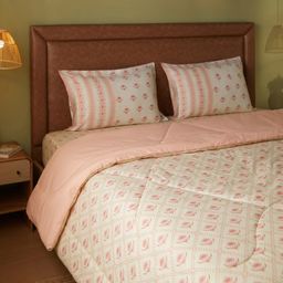 Indian Heritage 144 TC Cotton Red Double Bedding Set | Chippa Lane
