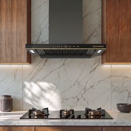 Intellia 60 cm T-Shaped Chimney | BLDC Ducted 1600 m3/h Suction | Auto Clean