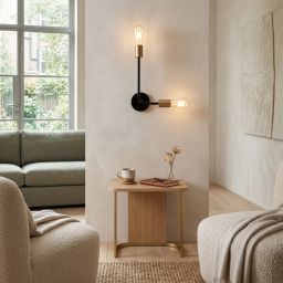 Livspace Burnie Black Metal Novelty Wall Light | Black