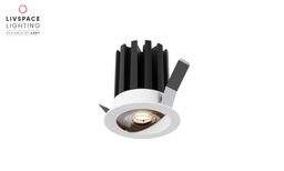 Livspace Cosmo Wallwash Recess Spotlight - 10W Neutral White | White