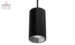 Livspace Cylux Dark P Suspended spotlight - 15W Neutral White | Black