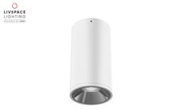 Livspace Cylux Pendant OPD Suspended Downlight - 10W Warm White | White