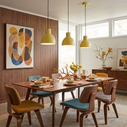 Livspace Lucan Opi Yellow Metal Pendant Light | Yellow