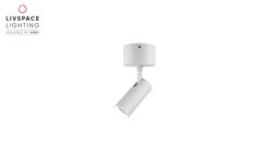 Livspace Luma 35 S Surface Spotlight - 8W Neutral White | White