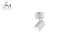 Livspace Luma 50 S Surface Spotlight - 15W Neutral White | White