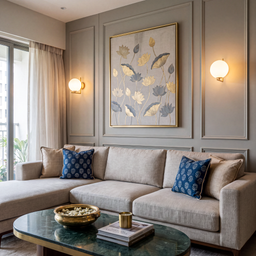 Livspace Orbis Axis Wall Wall Light | White + Gold