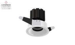 Livspace Orion Recess Spotlight - 8W Neutral White | White