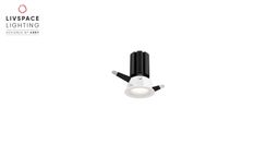 Livspace Roxy Recess Spotlight - 8W Neutral White | White