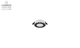 Livspace Snap Dark 12 Recess Spotlight - 15w Neutral White | White