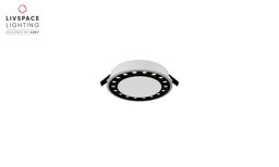 Livspace Snap Dark 18 Recess Spotlight - 20w Neutral White | White