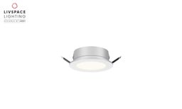 Livspace Snow Mini Recess Downlight - 5W Warm White | White
