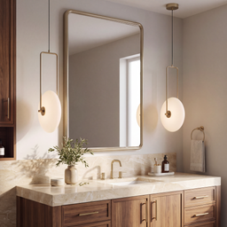 Livspace Spoke Pendant | Gold + White