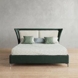 Regalia King Size Bed without Storage SilkStone Vegan Leather Upholstery