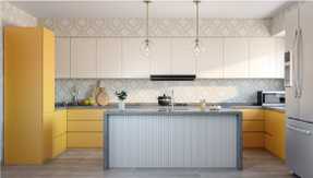 Elegant island kitchen