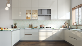 Beige U-shaped Kitchen