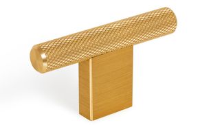 Graf2 Knob, Brushed brass