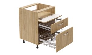 Hob Unit, 1 Flap Down, 2 SS Drawers
