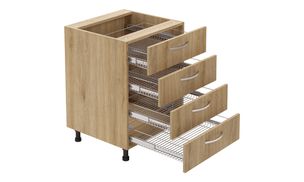 Base Unit, 4 SS Drawers (4M)