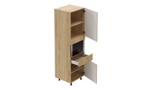 Tall Microwave Unit, 1 Drawer