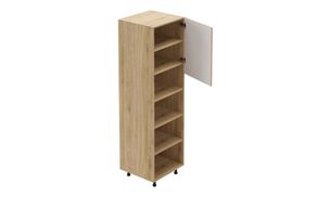 Tall Open/Close Unit, 4 Shelves