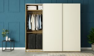 Overlay Sliding 3-Door, Design-AAC, 2400 mm